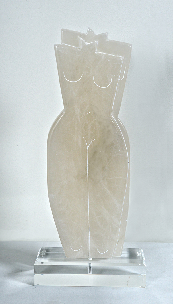Alabaster and Perspex | Height: 73 cm